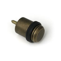 Burnished Brass Floor Mounted Door Stop