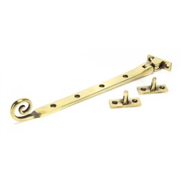 Aged Brass 10" Monkeytail Stay