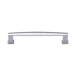 Heritage Brass Cabinet Pull Vintage Design 152mm CTC Polished Chrome Finish