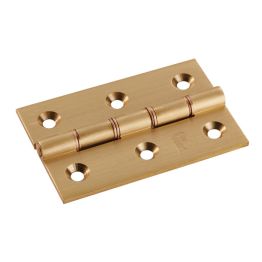 Double Phosphor  Washered Butt Hinge - Satin Brass (Pair)