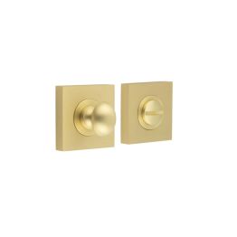Burlington Turns & Releases Inner 1 Square Plain Rose Satin Brass - By Frelan Hardware - BUR-80SB-150SB