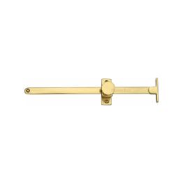 Heritage Brass Casement Stay Sliding Design 10" Polished Brass Finish