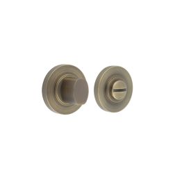 Burlington Turns & Releases Inner 3 Plain Rose Antique Brass - By Frelan Hardware - BUR-81AB-50AB