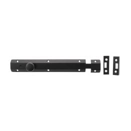 Atlantic Solid Brass Surface Door Bolt 8" - Matt Black