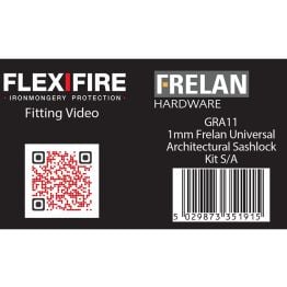 Intumescent Kits for Sash Locks 1mm 30 & 60 Minute - By Frelan Hardware - GRA11