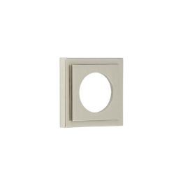 Burlington Square Stepped Outer Rose Satin Nickel - By Frelan Hardware - BUR152SN