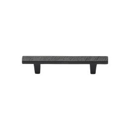 Black Iron Rustic Cabinet Pull Textured Design 96mm CTC
