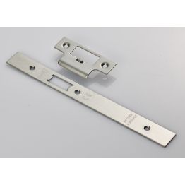 Forend Strike & Fixing Pack To Suit Din Latch (Security) - Satin Stainless Steel