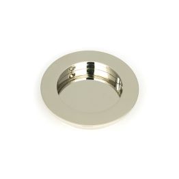 Polished Nickel 75mm Plain Round Pull