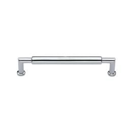 Heritage Brass Cabinet Pull Bauhaus Round Design 101mm CTC Polished Chrome Finish