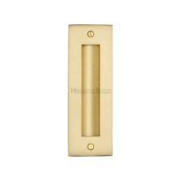 Flush Pull Handle 6" Satin Brass finish