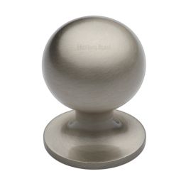 Heritage Brass Cabinet Knob Ball Design 38mm Satin Nickel finish