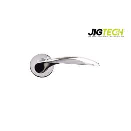 Jigtech Cresta Lever On Rose Polished Chrome