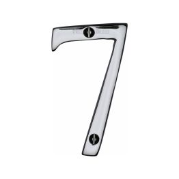 Heritage Brass Numeral 7 Face Fix 76mm (3") Polished Chrome finish