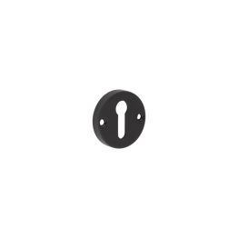 Contemporary Black Escutcheons for Mortice Knobs - By Frelan Hardware - JV866MB