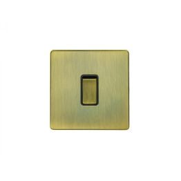 Eurolite Concealed 3mm 1 Gang Switch Antique Brass
