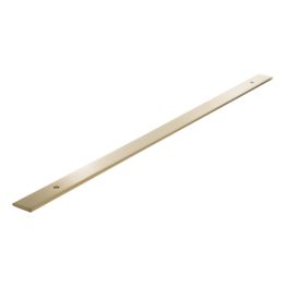 Millhouse Brass Long Wide Cabinet Handle Backplate 320mm - Satin Brass