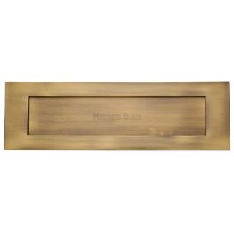 Heritage Brass Letterplate 16" x 5" Antique Brass finish