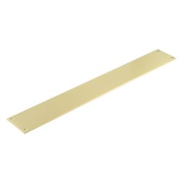 CRES Satin Brass Push Plate - By Frelan Hardware - CRES3501SB