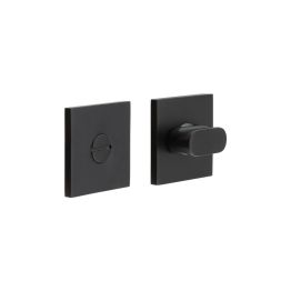 CR-801 Black Thumb Turn & Lock Square Rose - By Frelan Hardware - CR-801B7MB