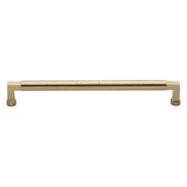 Heritage Brass Cabinet Pull Bauhaus Design 254mm CTC Satin Brass Finish