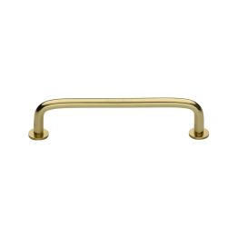 Heritage Brass Cabinet Pull Wire Design with 16mm Rose 128mm CTC Polished Brass Finish