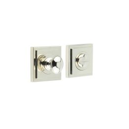 Burlington Turns & Releases Inner 1 Square Stepped Rose Polished Nickel - By Frelan Hardware - BUR-80PN-152PN