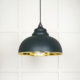 Smooth Brass Harborne Pendant in Dingle