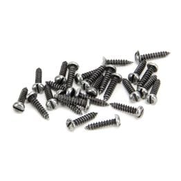Pewter 4 x 1/2" Round Head Screws (25)