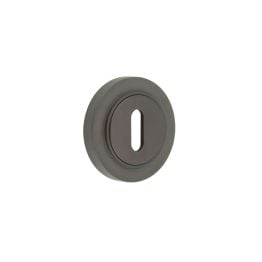 Burlington Standard Keyway Escutcheons Plain Rose Dark Bronze - By Frelan Hardware - BUR-60DB-71DB