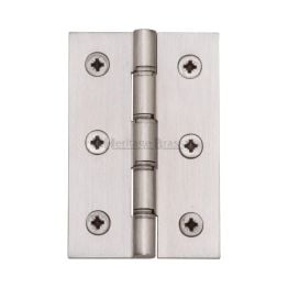 Heritage Brass Hinge Brass with Phosphor Washers 3" x 2" Satin Nickel finish