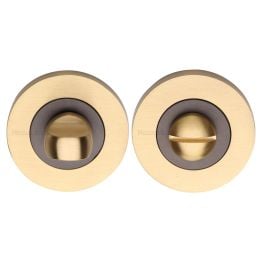 Heritage Brass Thumbturn & Emergency Release Matt Bronze/Satin Brass finish