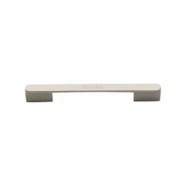 Heritage Brass Cabinet Pull Bridge Design 96mm CTC Satin Nickel Finish