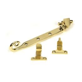 Polished Brass 8" Monkeytail Stay (Steel Window)