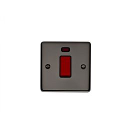 Eurolite Enhance Decorative 45Amp Switch with Neon Indicator Black Nickel