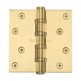 Heritage Brass Hinge Brass with Ball Bearing 4" x 4" Satin Brass finish
