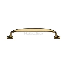 Heritage Brass Cabinet Pull Durham Design 203mm CTC Polished Brass Finish