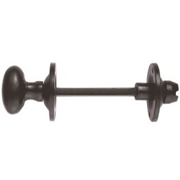 Oval Thumb Turn With Coin Release  - Black Antique