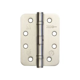 Jedo Grade 11 Radiused Steel Ball Bearing Hinges 102x76mm Satin Nickel - By Frelan Hardware - J8500RSN
