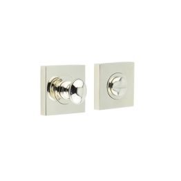 Burlington Turns & Releases Inner 1 Square Plain Rose Polished Nickel - By Frelan Hardware - BUR-80PN-150PN