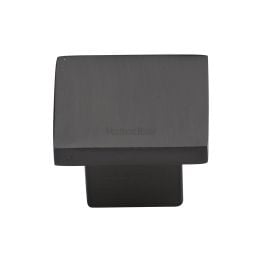 Heritage Brass Cabinet Knob Classic Square Design 32mm Matt Bronze finish