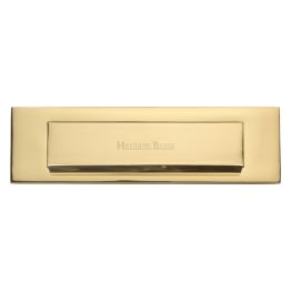 Heritage Brass Gravity Letterplate Polished Brass finish