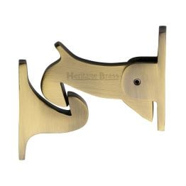 Heritage Brass Door Holder Gravity Design Antique Brass Finish