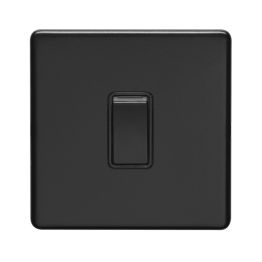 Eurolite Concealed 3mm 1 Gang Switch Matt Black