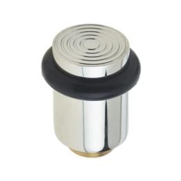 Burlington Reeded Door Stops Polished Nickel - By Frelan Hardware - BUR963PN