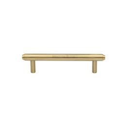 Heritage Brass Cabinet Pull Stepped Design 96mm CTC Satin Brass finish