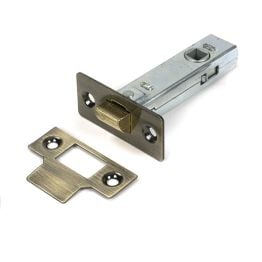 Aged Brass 3" Tubular Mortice Latch