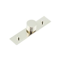 Sturt Cupboard Knobs 30mm Plain Polished Nickel - By Frelan Hardware - HOX-430PN-5090PN