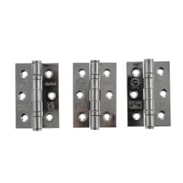 Atlantic CE Fire Rated Grade 7 Ball Bearing Hinges 3" x 2" x 2mm set of 3 - Polished Stainless Steel