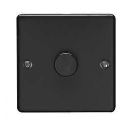 Eurolite Enhance Decorative 1 Gang Dimmer Matt Black
